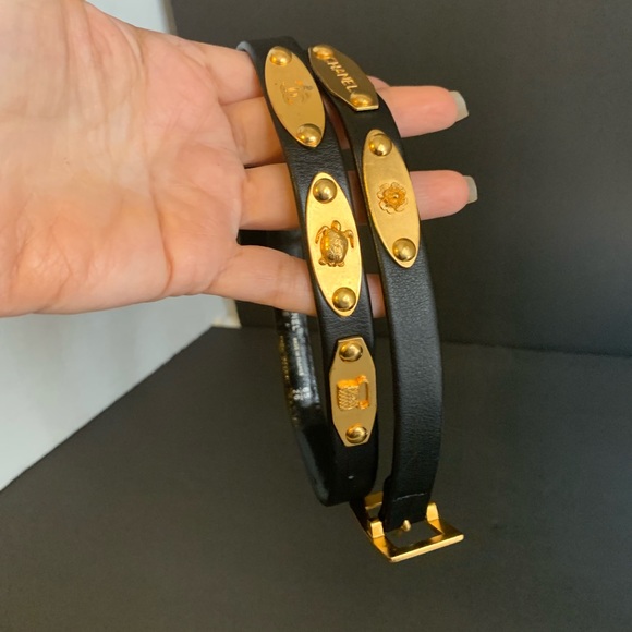 Chanel Camellia flower 18k gold plated belt - Picture 7 of 8